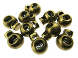CORD STOPPER LOCK END TOGGLES with METAL  SPRING - 20mm x 18mm - FASTENERS