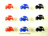 CAR BUTTONS - 12mm Novelty / BABY / VW BEETLE BUG CAR BUTTONS