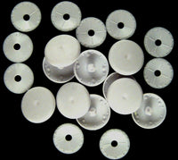 Round Plastic Self Cover Buttons by Whitecroft 11mm / 15mm / 19mm / 22mm / 29mm