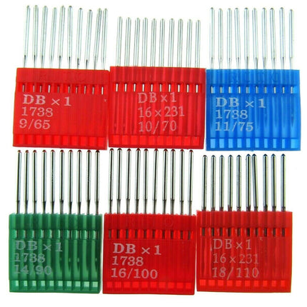 Flatbed Industrial Fit Sewing Machine Needles - Sizes 9/10/11/14/16/18 - ThreadandTrimmings