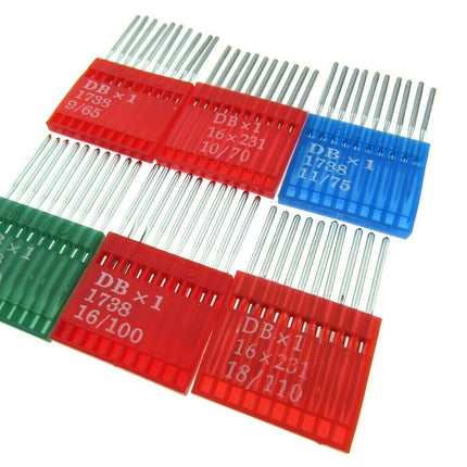 Flatbed Industrial Fit Sewing Machine Needles - Sizes 9/10/11/14/16/18 - ThreadandTrimmings