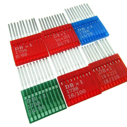 Flatbed Industrial Fit Sewing Machine Needles - Sizes 9/10/11/14/16/18 - ThreadandTrimmings