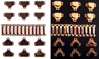 Skirt Hook and Bar ~ BLACK & SILVER FASTENERS 40888