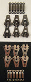 Trouser Hook & Bar Fastener - Sew On - 9mm - Nickel Plated Or Black Oxidized
