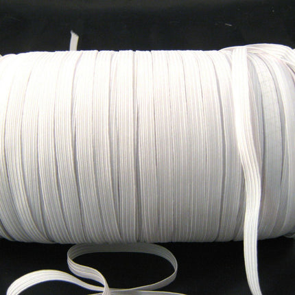 12 CORD ELASTIC - BLACK or WHITE  ( 9mm APPROX) - ThreadandTrimmings