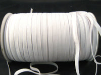 12 CORD ELASTIC - BLACK or WHITE  ( 9mm APPROX) - ThreadandTrimmings