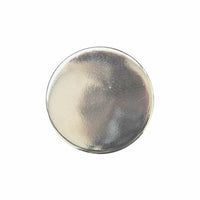 Round Flat Plastic Silver Blazer Buttons 3 SIZES -15mm 18mm 20mm With Shank