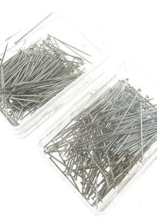 Mild Steel Sewing Dressmaker Pins 26mm Nickel Plated Straight Pins 2 x Box 5000