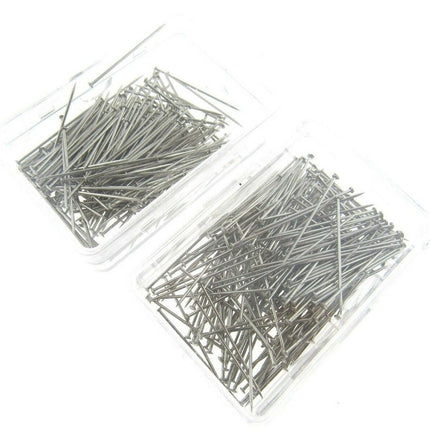 Mild Steel Sewing Dressmaker Pins 26mm Nickel Plated Straight Pins 2 x Box 5000