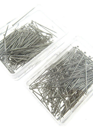 Mild Steel Sewing Dressmaker Pins 26mm Nickel Plated Straight Pins 2 x Box 5000