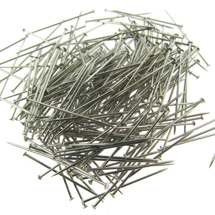 Mild Steel Sewing Dressmaker Pins 26mm Nickel Plated Straight Pins 2 x Box 5000