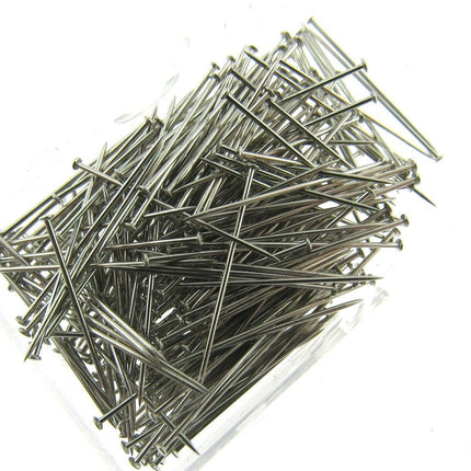 Mild Steel Sewing Dressmaker Pins 26mm Nickel Plated Straight Pins 2 x Box 5000