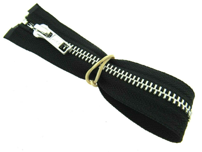 YKK METAL OPEN END ZIP FASTENER (No 5 WEIGHT) YKK SEPARATING ZIPPER / 9 COLOURS - ThreadandTrimmings