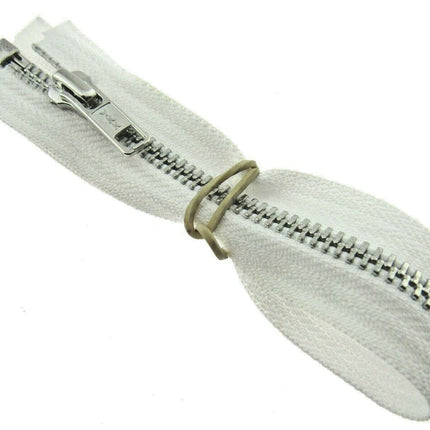YKK METAL OPEN END ZIP FASTENER (No 5 WEIGHT) YKK SEPARATING ZIPPER / 9 COLOURS - ThreadandTrimmings