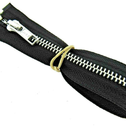 YKK METAL OPEN END ZIP FASTENER (No 5 WEIGHT) YKK SEPARATING ZIPPER / 9 COLOURS - ThreadandTrimmings