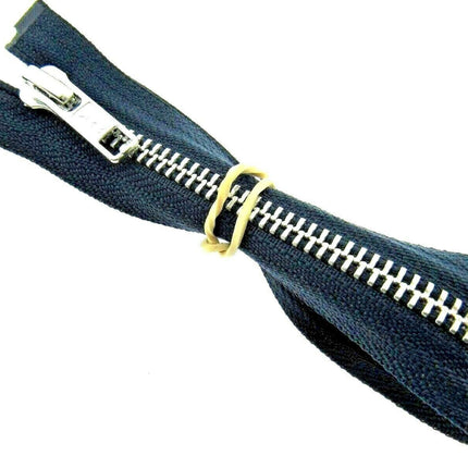 YKK METAL OPEN END ZIP FASTENER (No 5 WEIGHT) YKK SEPARATING ZIPPER / 9 COLOURS - ThreadandTrimmings