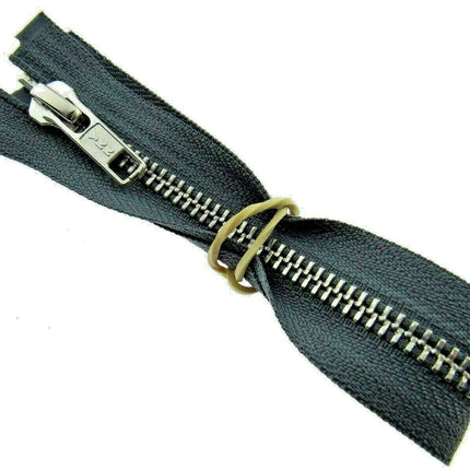 YKK METAL OPEN END ZIP FASTENER (No 5 WEIGHT) YKK SEPARATING ZIPPER / 9 COLOURS - ThreadandTrimmings
