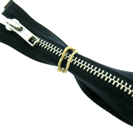 YKK METAL OPEN END ZIP FASTENER (No 5 WEIGHT) YKK SEPARATING ZIPPER / 9 COLOURS - ThreadandTrimmings