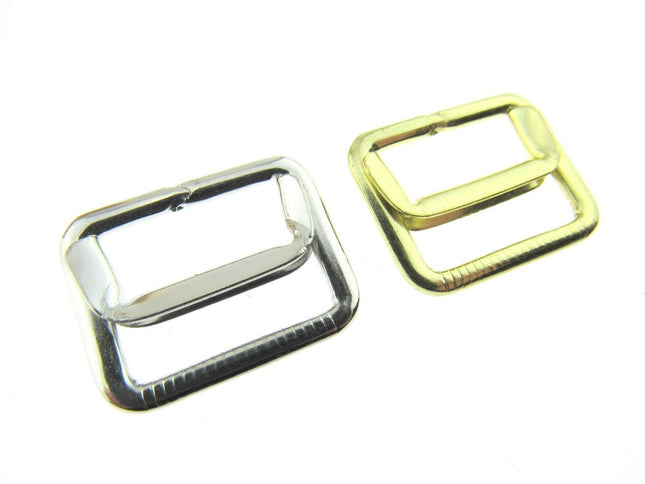 GOLD or SILVER 19mm WAISTCOAT BUCKLE with ADJUSTING BAR - ThreadandTrimmings