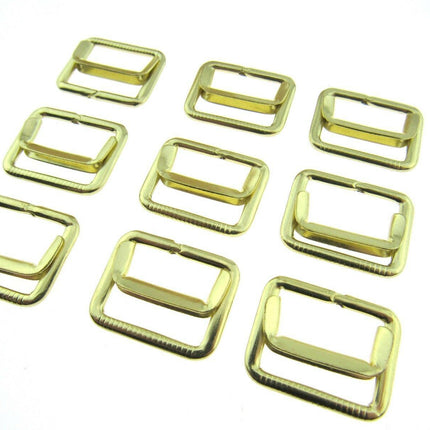 GOLD or SILVER 19mm WAISTCOAT BUCKLE with ADJUSTING BAR - ThreadandTrimmings