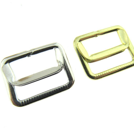 GOLD or SILVER 19mm WAISTCOAT BUCKLE with ADJUSTING BAR - ThreadandTrimmings