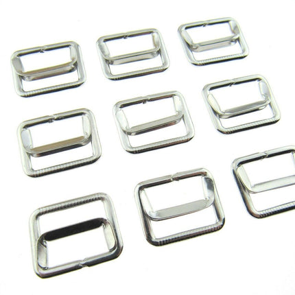 GOLD or SILVER 19mm WAISTCOAT BUCKLE with ADJUSTING BAR - ThreadandTrimmings