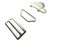 Suspender Garter Buckle Set - Hook, Bar & Slider - 3 Piece Set - 25mm - CX75