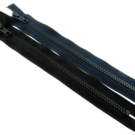 Closed End Chunky Plastic Zips with 5mm Zip Chain Good for Bag Making 8" - 12" - ThreadandTrimmings