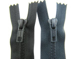 Chunky Plastic CLOSED End Zips with 5mm Zip Chain - Good for Bag Making 8" - 12"