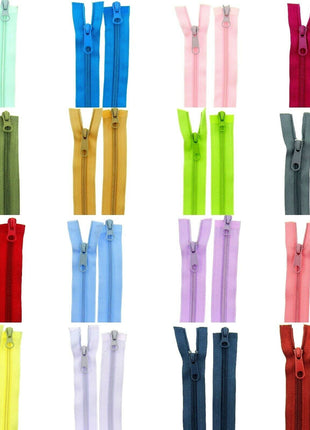 Two Way Nylon Open End Zip - 19" - (48cm) No 5 Chain - 19 Colours Available - ThreadandTrimmings