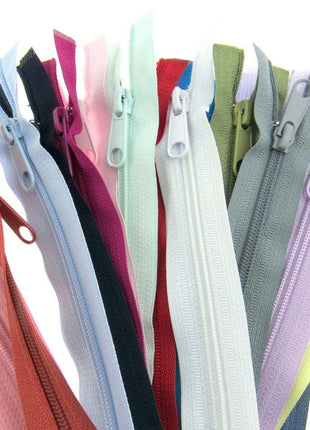 Two Way Nylon Open End Zip - 19" - (48cm) No 5 Chain - 19 Colours Available - ThreadandTrimmings