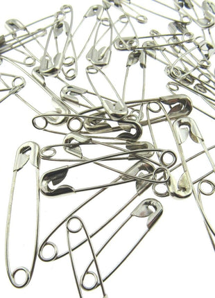 Safety Pins - 50 x Assorted LOOSE Safety Pins  Sizes - 35mm / 30mm / 25mm