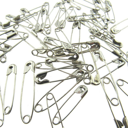 Safety Pins - 50 x Assorted LOOSE Safety Pins  Sizes - 35mm / 30mm / 25mm