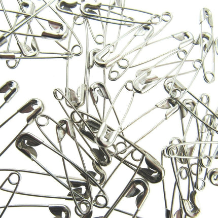 Safety Pins - 50 x Assorted LOOSE Safety Pins  Sizes - 35mm / 30mm / 25mm