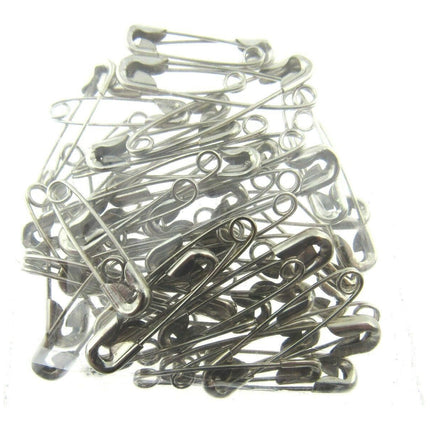 Safety Pins - 50 x Assorted LOOSE Safety Pins  Sizes - 35mm / 30mm / 25mm