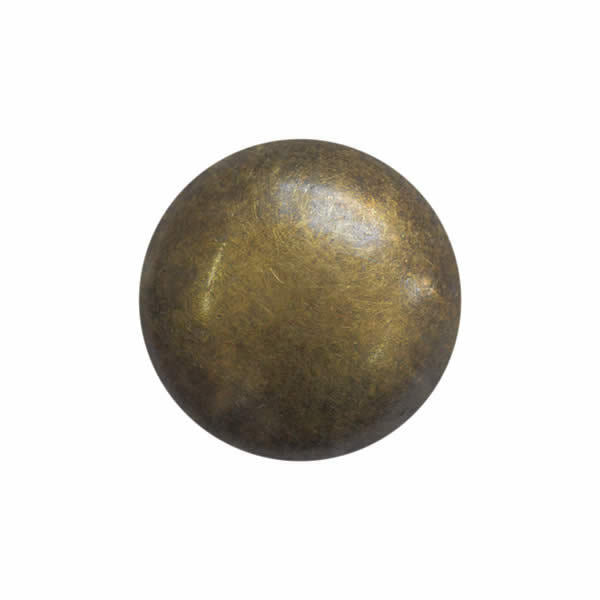 Round Domed Antique Bronze Polished Blazer Buttons - Plastic With Shank - ThreadandTrimmings