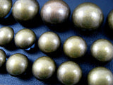 Round Domed Antique Bronze Polished Blazer Buttons - Plastic With Shank