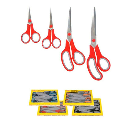 KLIEBER SOFT-TOUCH 4-PIECE SCISSORS SET SUITABLE for LEFT or RIGHT HANDERS - ThreadandTrimmings