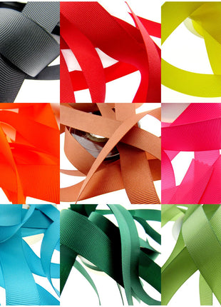 Grosgrain Ribbon 20m Whole Rolls / Choice of 22 Colours & 5 Sizes - ThreadandTrimmings