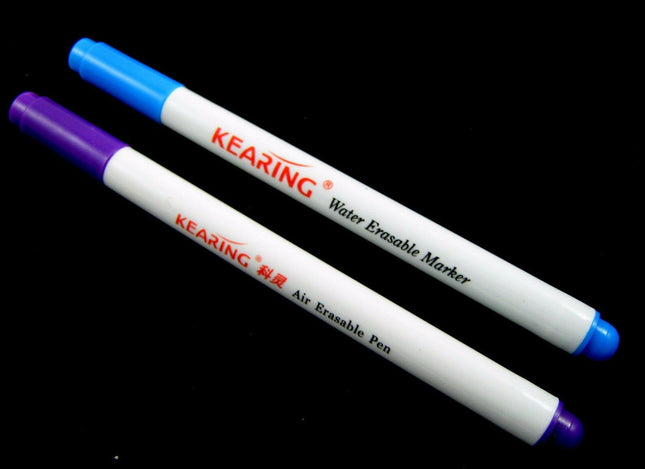Vanishing Fabric Marker Pens Air or Water Erasable Pens Water Soluble Marker - ThreadandTrimmings