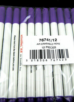 Vanishing Fabric Marker Pens Air or Water Erasable Pens Water Soluble Marker - ThreadandTrimmings