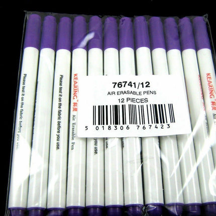 Vanishing Fabric Marker Pens Air or Water Erasable Pens Water Soluble Marker - ThreadandTrimmings