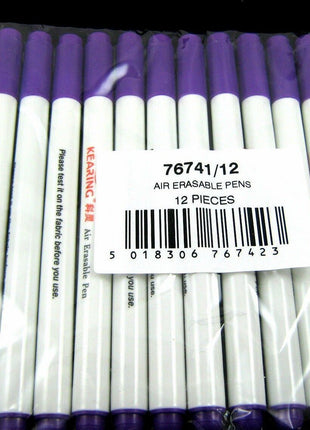 Vanishing Fabric Marker Pens Air or Water Erasable Pens Water Soluble Marker - ThreadandTrimmings