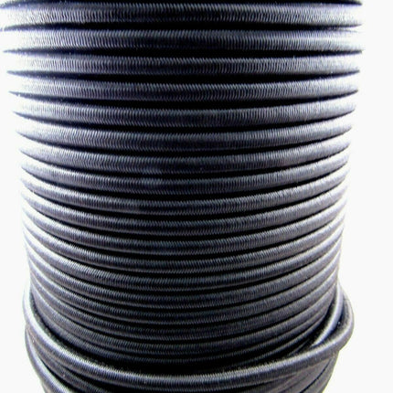 Bungee Elastic Shock Cord Black Round Strong Elastic 4mm 5mm 6mm 8mm 10mm - ThreadandTrimmings