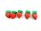 Carrot Buttons Children's Novelty Carrot Buttons with Shank 20mm x 15mm