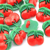 Cherry Shaped Buttons with Shank for Childrens Knit Garments 15mm x 12mm CN23