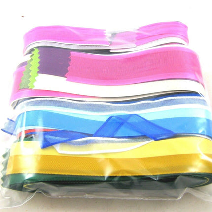 Assorted Bundle of Ribbon Lengths 20 x 1m End of Rolls and Clearance. - ThreadandTrimmings
