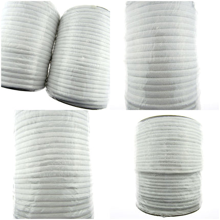 Smooth White Cotton Piping Cord BY THE ROLL 4mm 5mm 6mm 8mm - ThreadandTrimmings