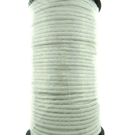 Smooth White Cotton Piping Cord BY THE ROLL 4mm 5mm 6mm 8mm - ThreadandTrimmings