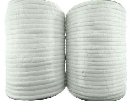 Smooth White Cotton Piping Cord BY THE ROLL 4mm 5mm 6mm 8mm - ThreadandTrimmings